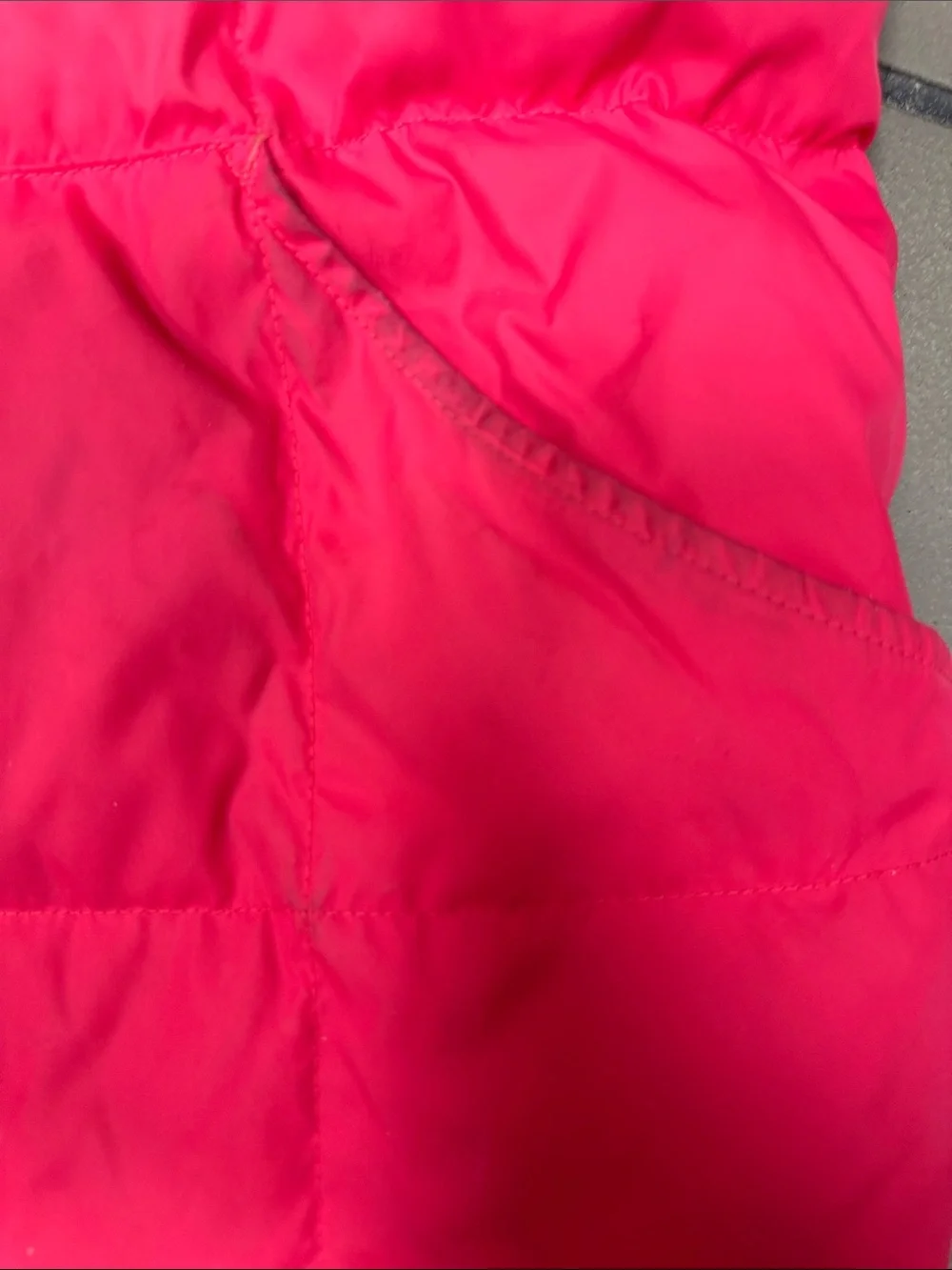 Lands' End Women's Hot Pink Puffer Vest